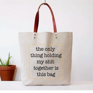 NWT Funny Canvas Tote
